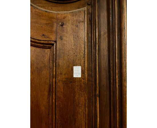 PTS904 - N. 2 antique walnut doors, with frame, 18th century, opening cm W 88 x H 209
