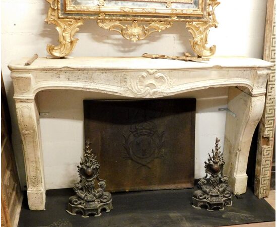 chp278 rockery fireplace, mis. cm 170 xh 107, prof. 46 cm     