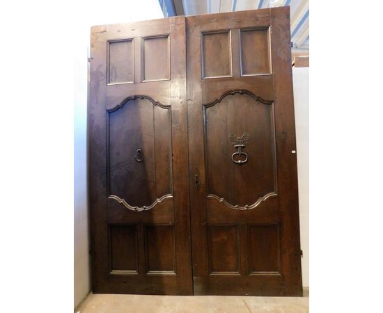 ptn072 - entrance door, piedmont in walnut, ep. &#39;700,     