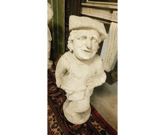 dars291 Venetian stone statue, age 500, h 100 x 45 cm     