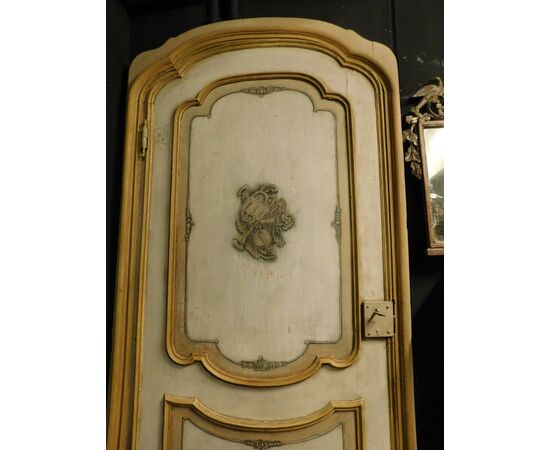 ptl468 lacquered door, eighteenth century, mis. 260 x 130 cm max     