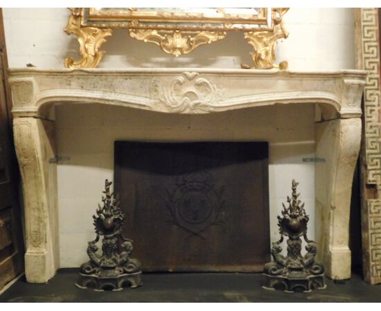 chp278 rockery fireplace, mis. cm 170 xh 107, prof. 46 cm     