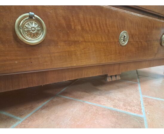 Directoire walnut drop-front desk, second half of the 18th century