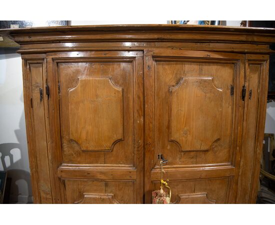 17th-century soft wood cupboard
