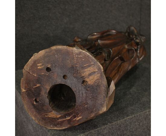 19th century religious wooden sculpture Madonna