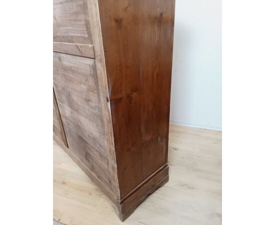 Rustic fir wardrobe - mid-19th century - cabinet dresser - poor art - wardrobe