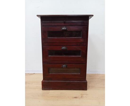 Pasta maker cabinet with drawers - bedside table - small chest of drawers - mid-20th century