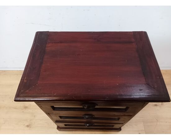 Pasta maker cabinet with drawers - bedside table - small chest of drawers - mid-20th century