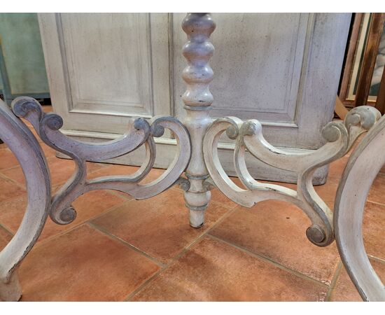 19th-century painted console table