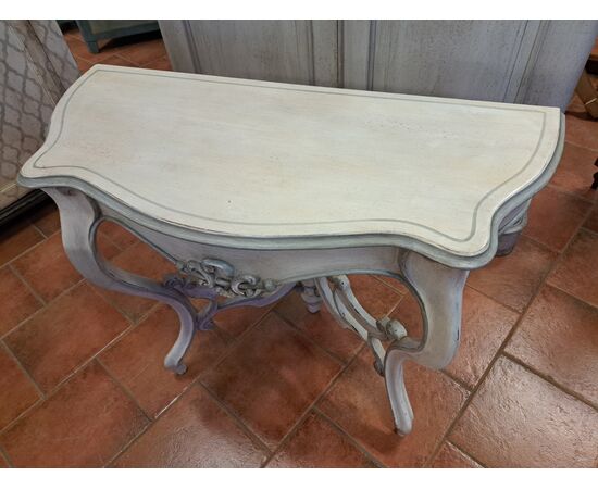 19th-century painted console table