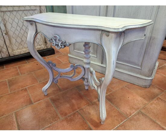 19th-century painted console table