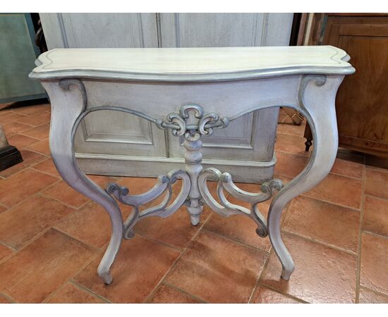 19th-century painted console table