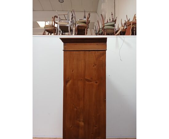 Rustic fir wardrobe - mid-19th century - cabinet dresser - poor art - wardrobe