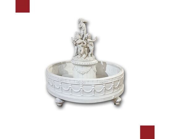 BISCUIT PORCELAIN CENTERPIECE FIRST HALF 19TH CENTURY