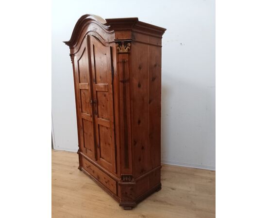 Tyrolean arolla pine wardrobe - from Trentino - 19th century - tall cabinet-credenza - beautiful!!!