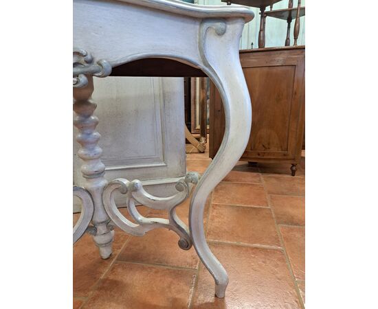 19th-century painted console table