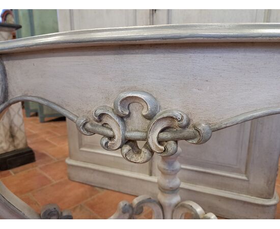 19th-century painted console table