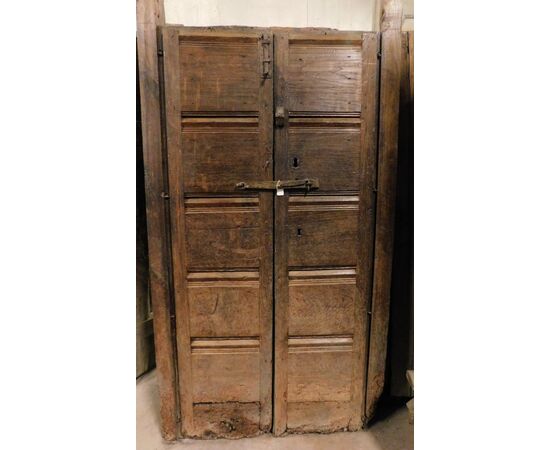 ptcr196 door in rustic oak, with uprights, mis. light cm 90 x 180     
