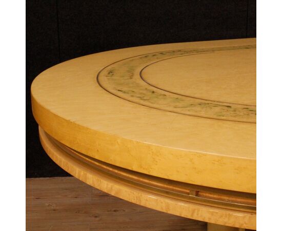 Tavolo da conferenza italiano in legno esotico