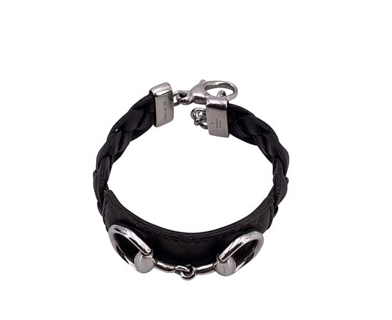 GUCCI Bracciale in Pelle Col. Marrone Mors