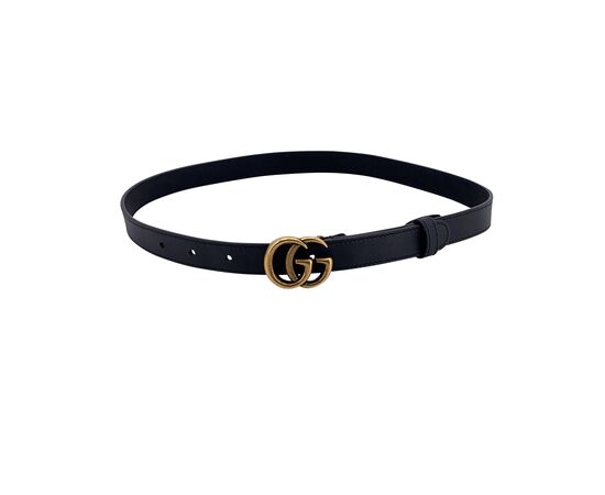 GUCCI Cintura in Pelle Col. Nero GG Buckle