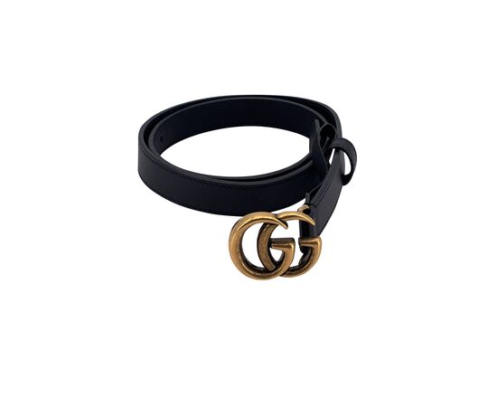 GUCCI Cintura in Pelle Col. Nero GG Buckle