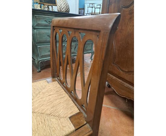 Pair of walnut benches