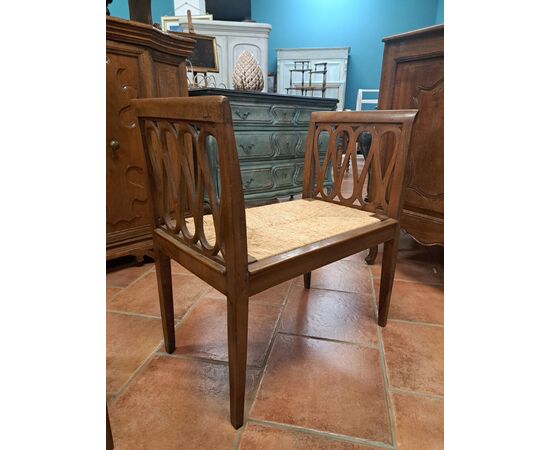 Pair of walnut benches