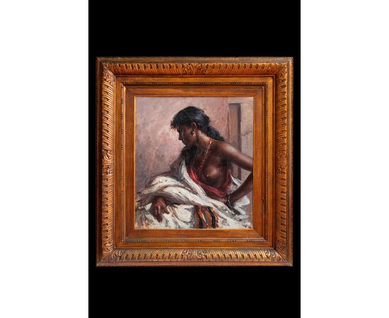 Clemente Tafuri (Salerno 1903-Genoa 1971), "African Fortune Teller"