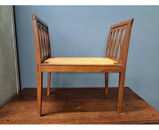 Pair of walnut benches