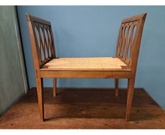 Pair of walnut benches