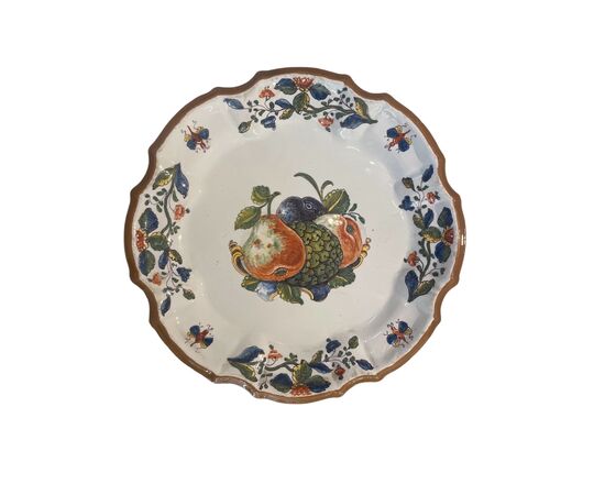 10 piatti in maiolica , manifattura Antonibon , XVIII secolo