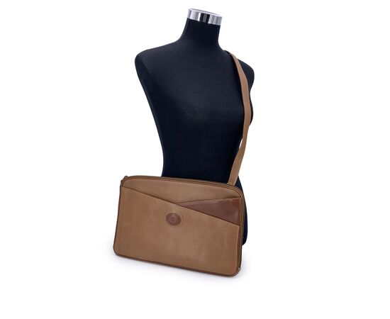 GUCCI Borsa a Tracolla Vintage in Pelle Col. Marrone M