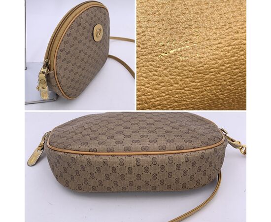 GUCCI Borsa a Tracolla Vintage in Tela Col. Beige Ophidia Zip S