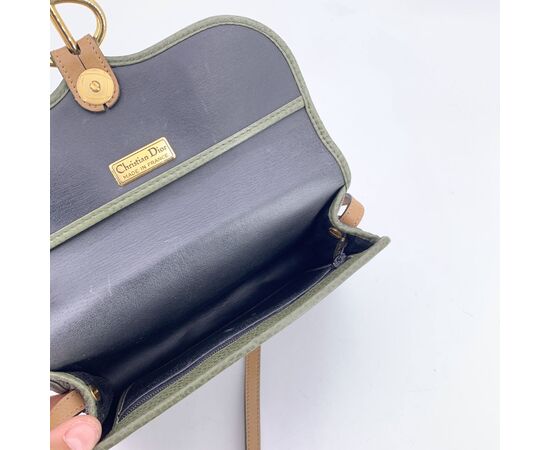 DIOR Borsa a Tracolla Vintage in Pelle Col. Verde S