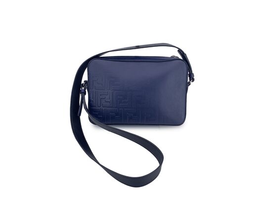 FENDI Borsa a Tracolla in Pelle Col. Blu M