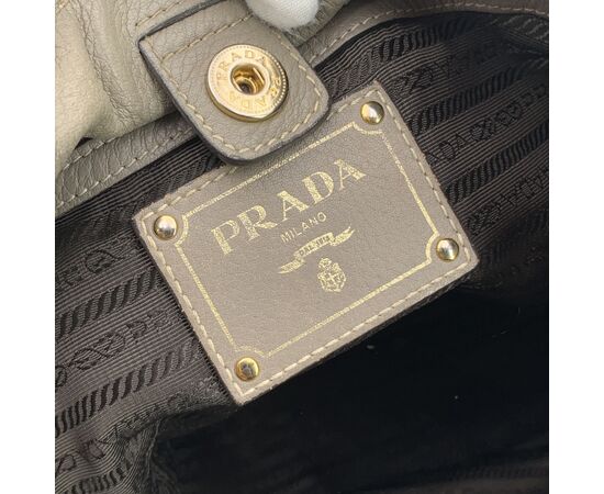 PRADA Borsa Shopper in Pelle Col. Grigio M