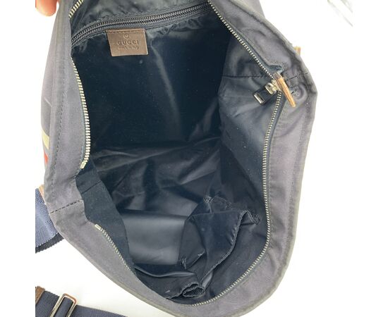 GUCCI Borsa a Tracolla in Tela Col. Blu Diamond M