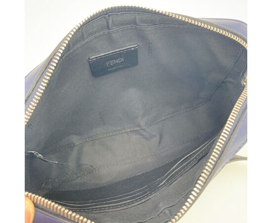 FENDI Borsa a Tracolla in Pelle Col. Blu M