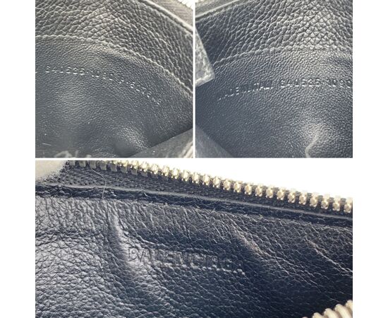 BALENCIAGA Portafoglio in Pelle Col. Nero S