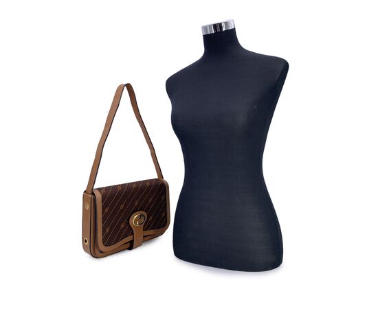 GUCCI Borsa a Tracolla Vintage in Tela Col. Marrone M