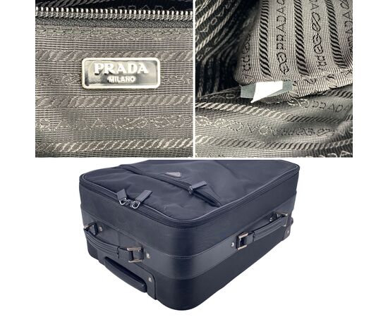 PRADA Borsa da Viaggio in Tela Col. Nero Re-Nylon L