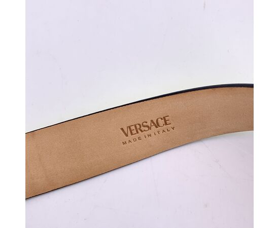 VERSACE Cintura in Pelle Col. Giallo Medusa