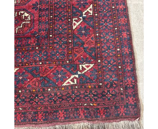 Tappeto metà 900 lana e seta alta qualità Turkmenistan Bukhara  mis 210 x 130