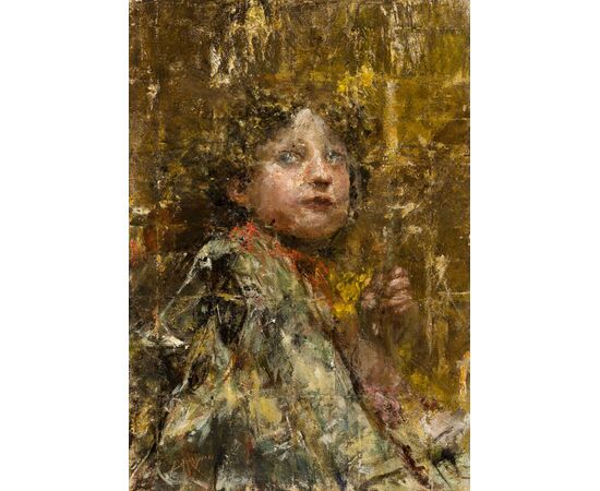 Antonio Mancini (1852-1930 ) "Il chierichetto "