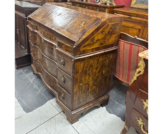 Antica ribalta mossa  Venezia epoca 700 lastronata . intarsiata . Mis 117 x 52