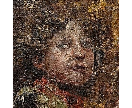 Antonio Mancini (1852-1930 ) "Il chierichetto "