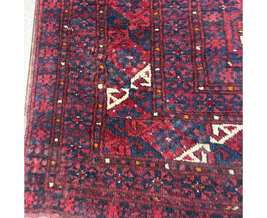 Tappeto metà 900 lana e seta alta qualità Turkmenistan Bukhara  mis 210 x 130