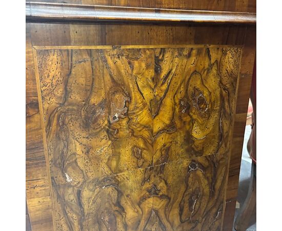 Antica ribalta mossa  Venezia epoca 700 lastronata . intarsiata . Mis 117 x 52