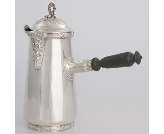 Silver chocolate pot, Adolphe Boulenger, Paris, late 19th century